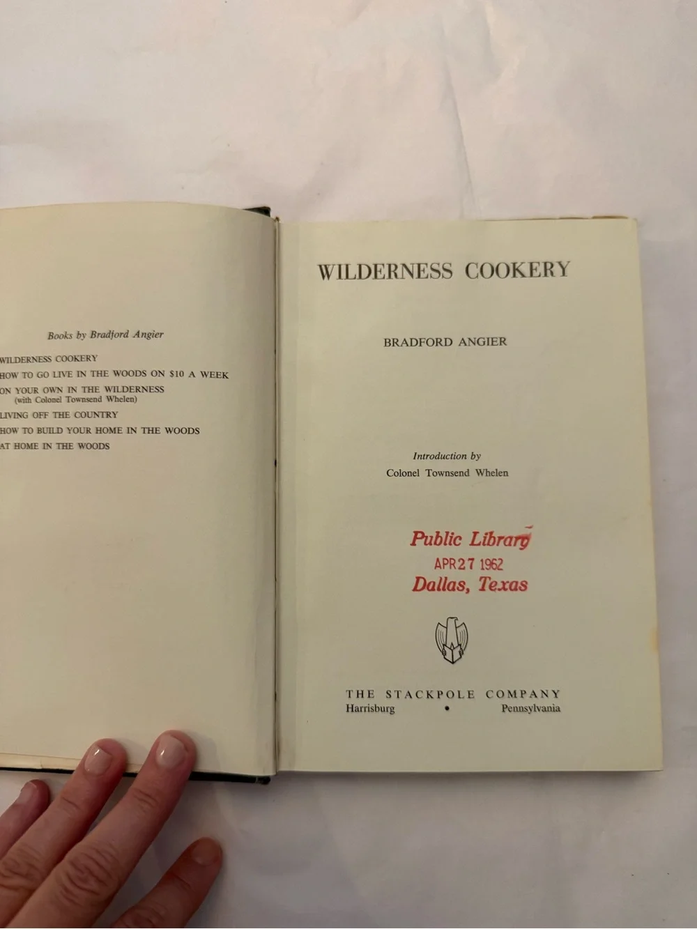 Wilderness Cookery by Bradford Angier - camping hiking gorpcore